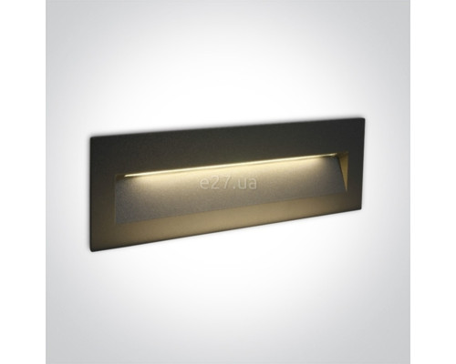 Настінний світильник One Light 68068C/AN/W Outdoor Dark Light Wall Recessed Die cast, 7 Вт, 550 лм, 3000K