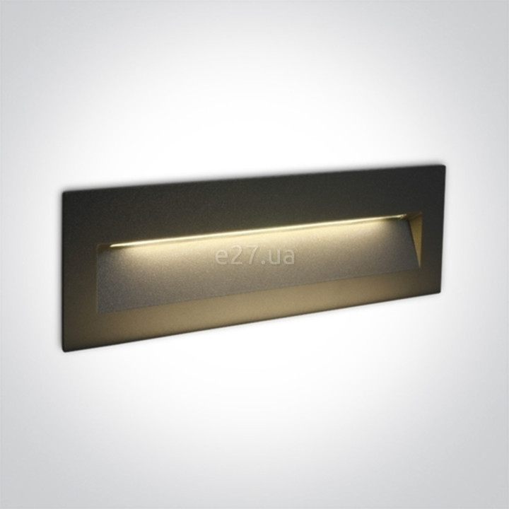 Настінний світильник One Light 68068C/AN/W Outdoor Dark Light Wall Recessed Die cast, 7 Вт, 550 лм, 3000K · One Light · one-light-68068c-an-w