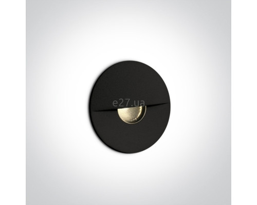 Настінний світильник One Light 68070/B/W Indoor/Outdoor Decorative Wall Recessed Aluminium, 1 Вт, 50 лм, 3000K