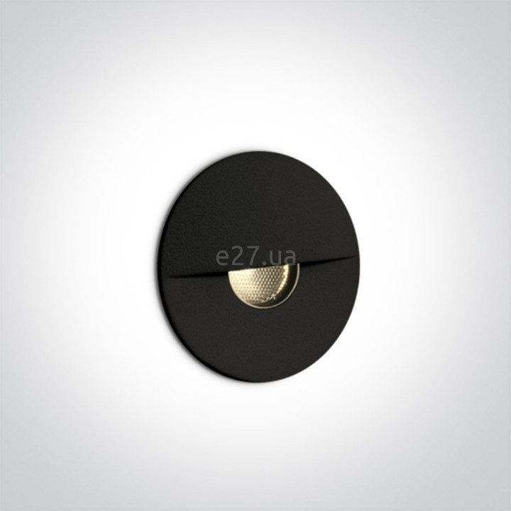 Настінний світильник One Light 68070/B/W Indoor/Outdoor Decorative Wall Recessed Aluminium, 1 Вт, 50 лм, 3000K · One Light · one-light-68070-b-w