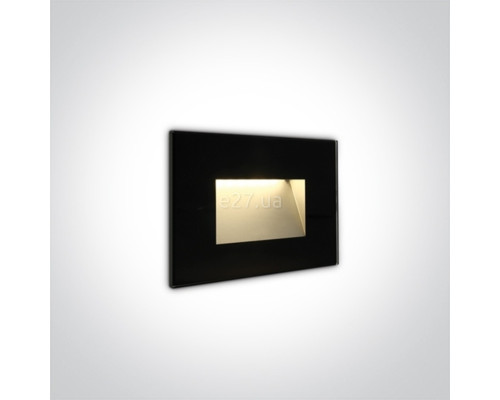 Настінний світильник One Light 68076/B/W The Glass Face Recessed Lights, 3 Вт, 200 лм, 3000K