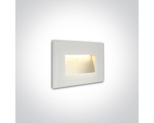 Настінний світильник One Light 68076/W/W The Glass Face Recessed Lights, 3 Вт, 200 лм, 3000K