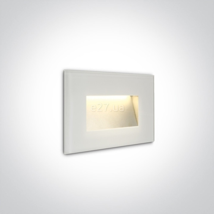 Настінний світильник One Light 68076/W/W The Glass Face Recessed Lights, 3 Вт, 200 лм, 3000K · One Light · one-light-68076-w-w