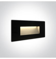 Настінний світильник One Light 68076A/B/W The Glass Face Recessed Lights, 4 Вт, 270 лм, 3000K