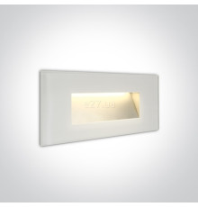 Настінний світильник One Light 68076A/W/W The Glass Face Recessed Lights, 4 Вт, 270 лм, 3000K