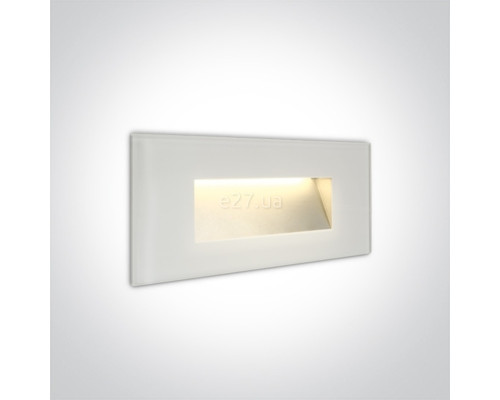 Настінний світильник One Light 68076A/W/W The Glass Face Recessed Lights, 4 Вт, 270 лм, 3000K