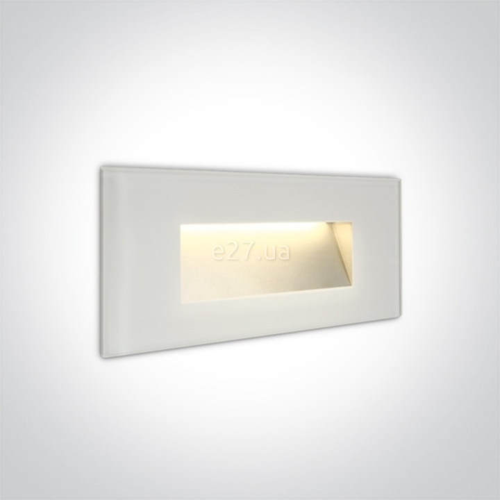 Настінний світильник One Light 68076A/W/W The Glass Face Recessed Lights, 4 Вт, 270 лм, 3000K · One Light · one-light-68076a-w-w