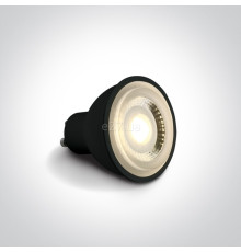 Лампа світлодіодна One Light 7306CBG/W Black COB 6W WW GU10 60deg 230V, MR16 6W 3000K GU10, 60°