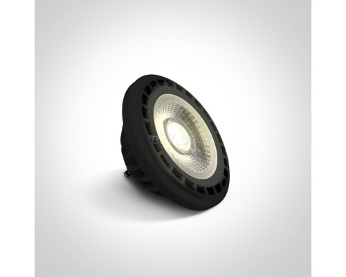 Лампа світлодіодна One Light 7315GB/C/45 Black R111 GU10 13W CW 45deg 230V, R111 13W 4000K GU10, 45°