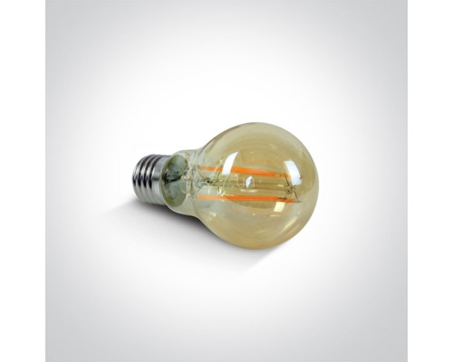 Лампа світлодіодна One Light 9G03RAD/A/E Retro LED 6,5W AMBER E27 230V Dimmable, A60 6.5W 2200K E27 Dimmable