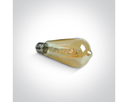 Лампа світлодіодна One Light 9G04RAD/A/E Retro LED 7W AMBER E27 230V Dimmable, 7W 2200K E27 Dimmable