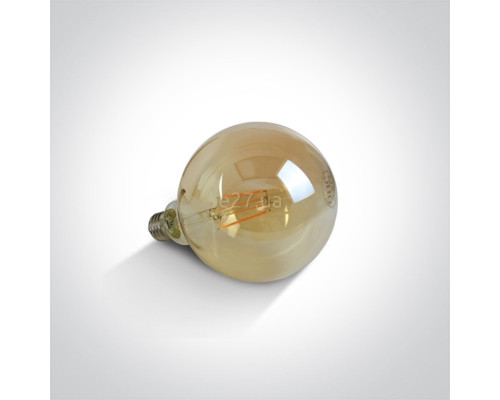 Лампа світлодіодна One Light 9G06RD/A/E Retro LED 7W AMBER G125 E27 230V Dimmable, G125 7W 2200K E27 Dimmable