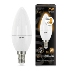 Лампа світлодіодна Outlet Gauss 103101107-S , 7W E14