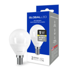 Лампа світлодіодна Outlet Global 1-GBL-143 G45 5W 3000K E14, 5W 3000K E14