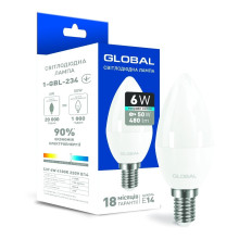 Лампа світлодіодна Outlet Global 1-GBL-234 , 6W E14 · Outlet · outlet-global-1-gbl-234