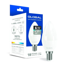 Лампа світлодіодна Outlet Global 1-GBL-234 , 6W E14