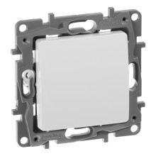 Вимикач 1-клавішний Outlet Legrand 672201 Etika, білий, пластик, без підсвітки та індикації, для врізного монтажу · Outlet · outlet-legrand-672201