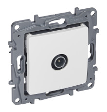 Розетка TV одиночна Outlet Legrand 672251 Etika, білий, пластик, для врізного монтажу