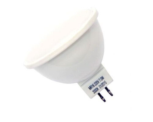 Лампа світлодіодна Outlet Светкомплект LED MR16 E 7W 4500K GU5,3 , 7W GU5.3
