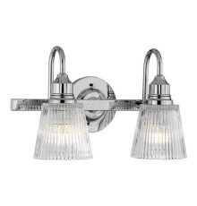 Бра Quintiesse QN-ADDISON2-BATH Addison 2 Light Wall Light Polished Chrome