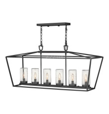 Люстра Quintiesse QN-ALFORD-PLACE-6P-MB Hinkley Alford Place Alford Place 6 Light Outdoor Linear Pendant Museum Black