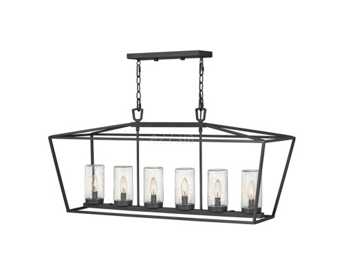 Люстра Quintiesse QN-ALFORD-PLACE-6P-MB Hinkley Alford Place Alford Place 6 Light Outdoor Linear Pendant Museum Black