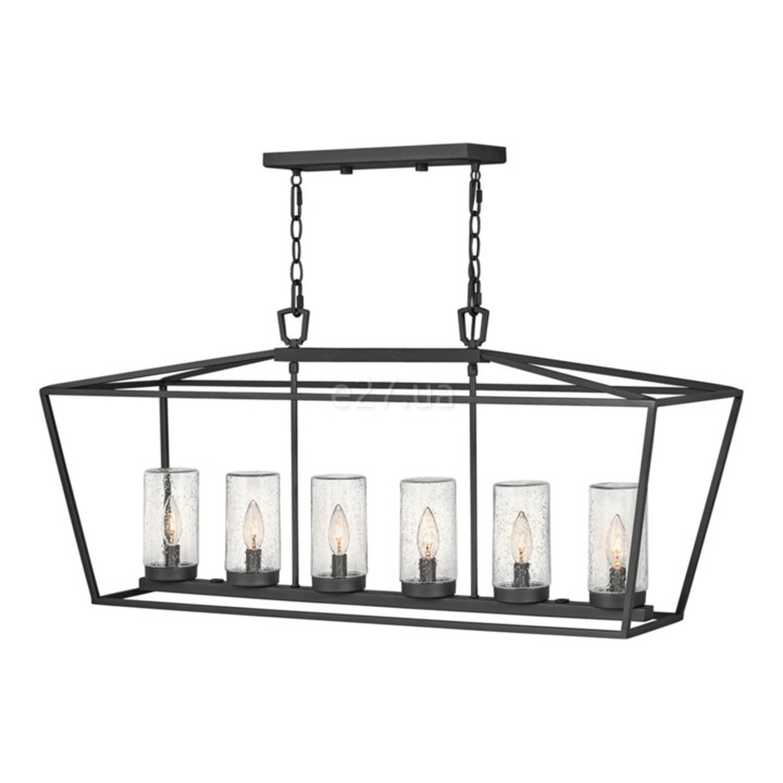 Люстра Quintiesse QN-ALFORD-PLACE-6P-MB Hinkley Alford Place Alford Place 6 Light Outdoor Linear Pendant Museum Black · Quintiesse · quintiesse-qn-alford-place-6p-mb