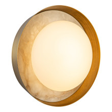 Бра Quintiesse QN-ALONSO2-VBS-AR Alora Alonso Alonso 2 lt LED Wall Light Vintage Brass, 6 Вт, 220 лм, 3000К · Quintiesse · quintiesse-qn-alonso2-vbs-ar