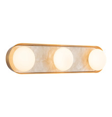 Бра Quintiesse QN-ALONSO3-VBS-AR Alora Alonso Alonso 3 lt LED Wall Light Vintage Brass, 13 Вт, 300 лм, 3000К