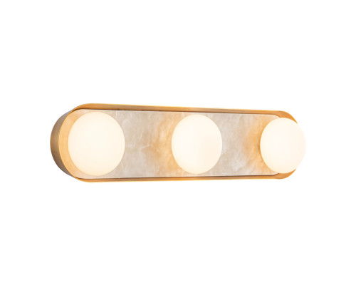 Бра Quintiesse QN-ALONSO3-VBS-AR Alora Alonso Alonso 3 lt LED Wall Light Vintage Brass, 13 Вт, 300 лм, 3000К