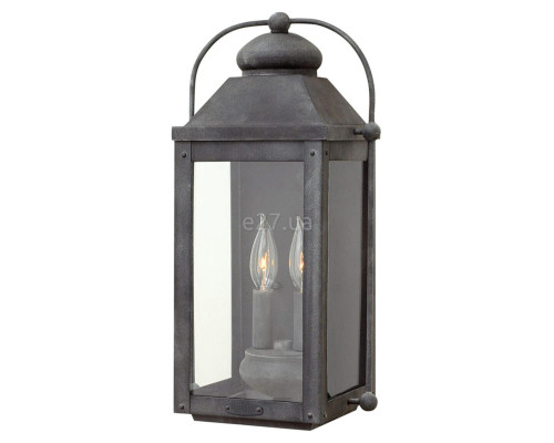 Бра Quintiesse QN-ANCHORAGE-M Hinkley Anchorage Anchorage 2 Light Wall Lantern Aged Zinc