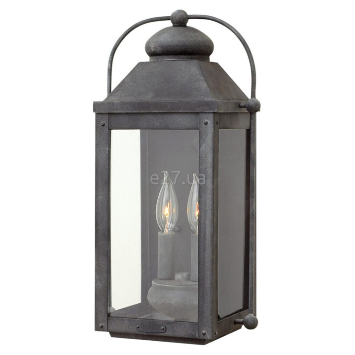 Бра Quintiesse QN-ANCHORAGE-M Hinkley Anchorage Anchorage 2 Light Wall Lantern Aged Zinc · Quintiesse · quintiesse-qn-anchorage-m