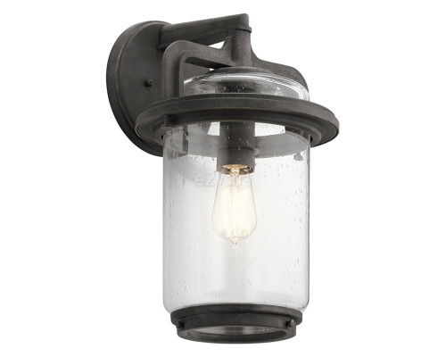 Бра Quintiesse QN-ANDOVER-L Kichler Andover Andover 1 Light Large Wall Lantern Weathered Zinc