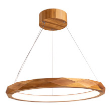 Підвісний світильник Quintiesse QN-ANGULAR-RING-LED-80-TEAK Accord Angular Angular LED Pendant Light Teak Veneer, 29 Вт, 1685 лм, 3000К · Quintiesse · quintiesse-qn-angular-ring-led-80-teak