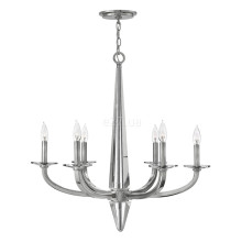Люстра Quintiesse QN-ASCHER6 Hinkley Ascher Ascher 6 Light Chandelier Polished Nickel · Quintiesse · quintiesse-qn-ascher6