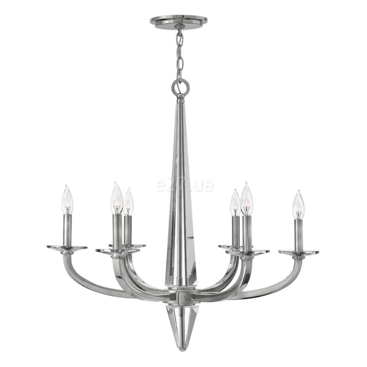 Люстра Quintiesse QN-ASCHER6 Hinkley Ascher Ascher 6 Light Chandelier Polished Nickel · Quintiesse · quintiesse-qn-ascher6