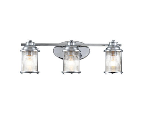 Бра Quintiesse QN-ASHLANDBAY3-PC-BATH Kichler Ashland Bay Ashland Bay 3 Light Wall Light Polished Chrome