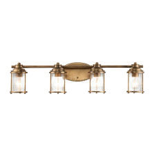 Бра Quintiesse QN-ASHLANDBAY4-NBR-BATH Kichler Ashland Bay Ashland Bay 4 Light Wall Light Natural Brass