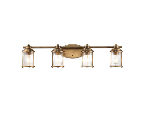 Бра Quintiesse QN-ASHLANDBAY4-NBR-BATH Kichler Ashland Bay Ashland Bay 4 Light Wall Light Natural Brass