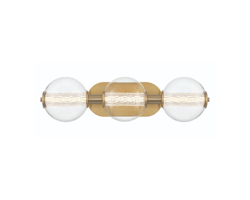 Бра Quintiesse QN-ATOMO-3W-BG Eurofase Atomo Atomo 3 Lt Wall Light Gold, 13 Вт, 1160 лм, 3000К