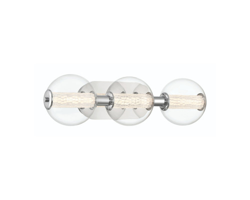 Бра Quintiesse QN-ATOMO-3W-PC Eurofase Atomo Atomo 3 Lt Wall Light Polished Chrome, 13 Вт, 1160 лм, 3000К