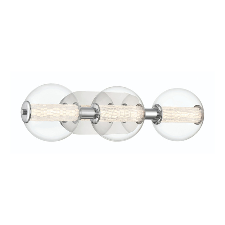 Бра Quintiesse QN-ATOMO-3W-PC Eurofase Atomo Atomo 3 Lt Wall Light Polished Chrome, 13 Вт, 1160 лм, 3000К · Quintiesse · quintiesse-qn-atomo-3w-pc