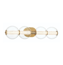 Бра Quintiesse QN-ATOMO-4W-BG Eurofase Atomo Atomo 4 Lt Wall Light Gold, 18.5 Вт, 1780 лм, 3000К