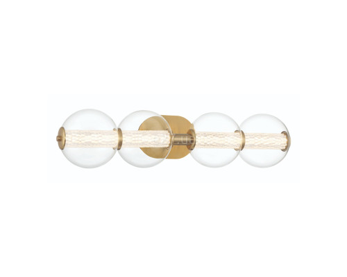 Бра Quintiesse QN-ATOMO-4W-BG Eurofase Atomo Atomo 4 Lt Wall Light Gold, 18.5 Вт, 1780 лм, 3000К