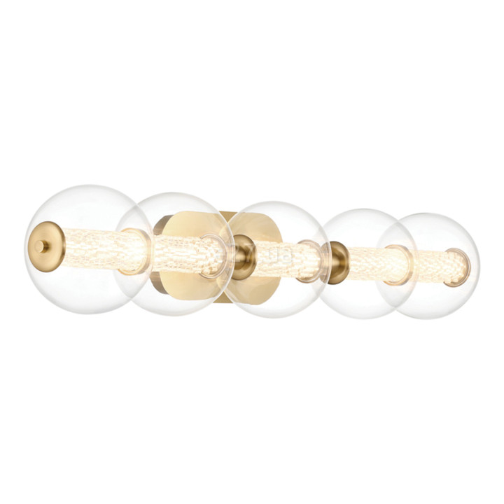 Бра Quintiesse QN-ATOMO-5W-BG Eurofase Atomo Atomo 5 Lt Wall Light Gold, 25 Вт, 2511 лм, 3000К · Quintiesse · quintiesse-qn-atomo-5w-bg