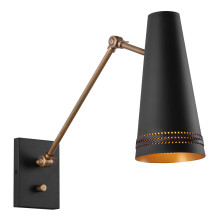 Бра Quintiesse QN-BRICKELL-1WB-MBHL Alora Brickell Brickell 1 lt Adjustable Wall Light Matte Black · Quintiesse · quintiesse-qn-brickell-1wb-mbhl