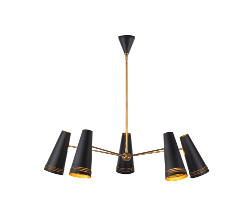Люстра Quintiesse QN-BRICKELL5-MBHL Alora Brickell Brickell 5 lt Chandelier Matte Black