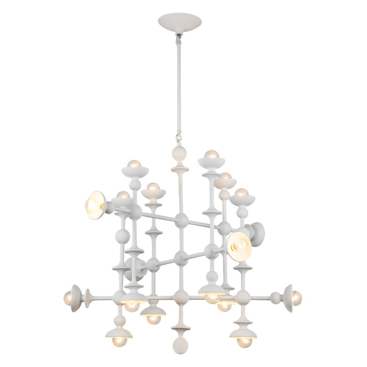 Люстра Quintiesse QN-CADENCE18-WHT Alora Cadence Cadence 18 lt Chandelier Antique White · Quintiesse · quintiesse-qn-cadence18-wht