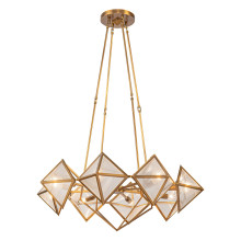 Люстра Quintiesse QN-CAIRO8-VBS-CR Alora Cairo Cairo 8 lt Chandelier Vintage Brass · Quintiesse · quintiesse-qn-cairo8-vbs-cr