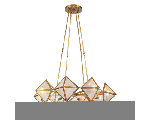 Люстра Quintiesse QN-CAIRO8-VBS-CR Alora Cairo Cairo 8 lt Chandelier Vintage Brass